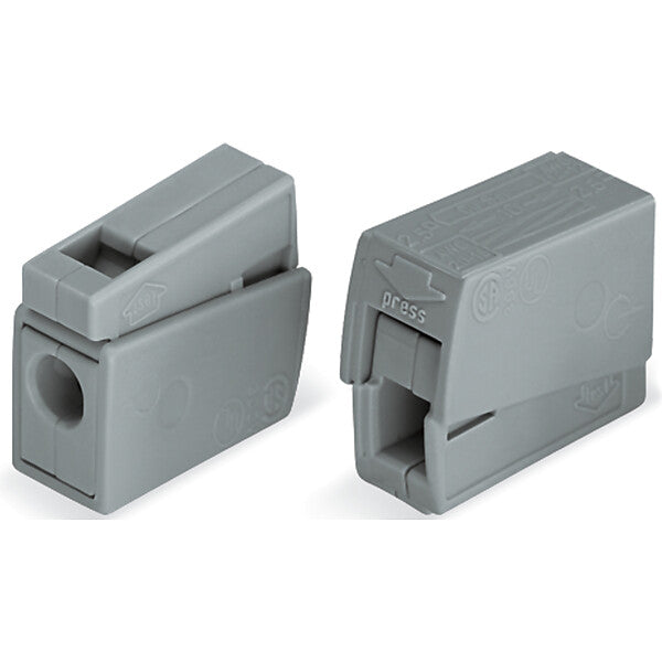 WAGO Leuchtenklemme 1,0-2,5mmq grau 224-101